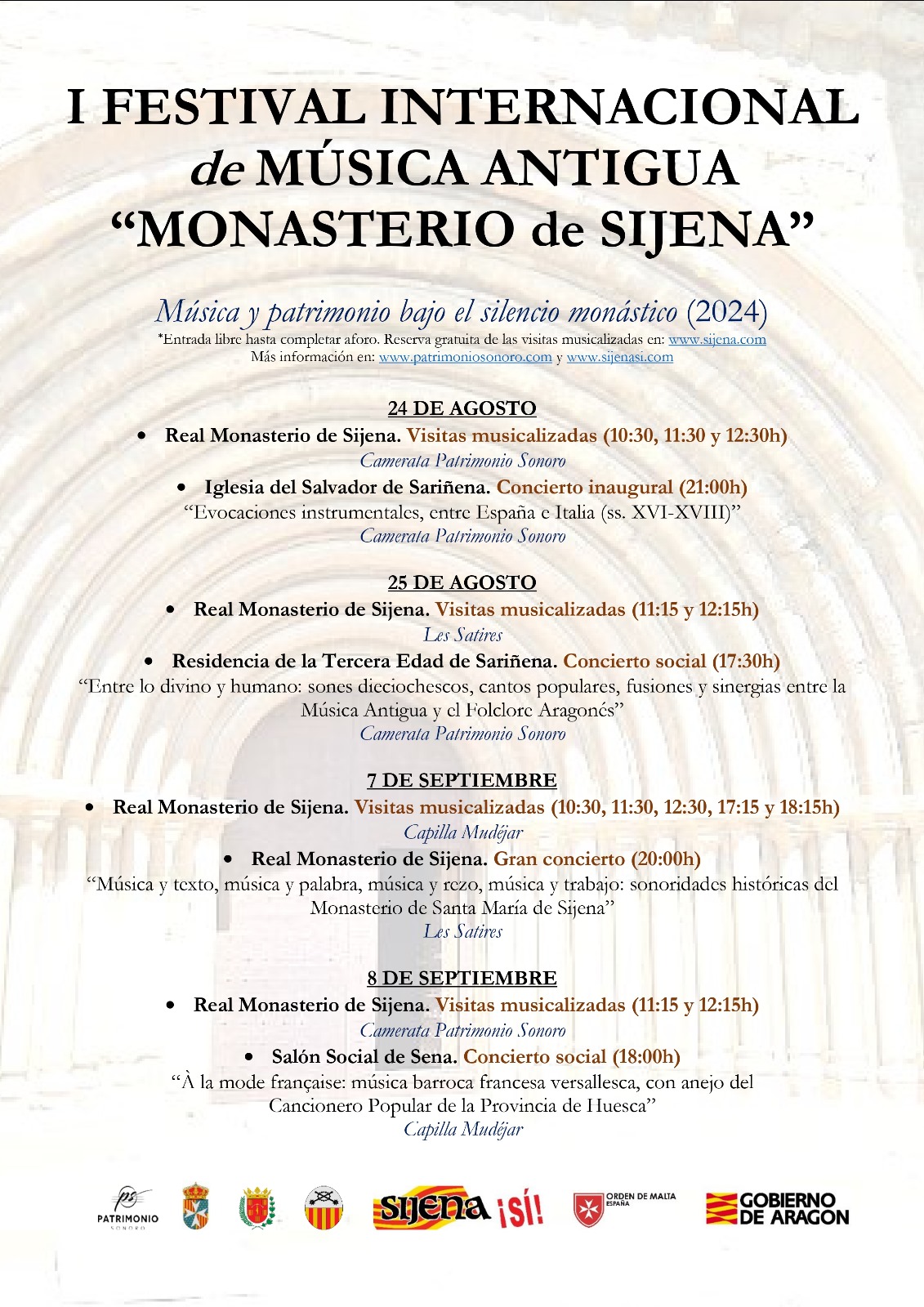 I Festival Internacional de Música Antigua «Monasterio de Sijena»