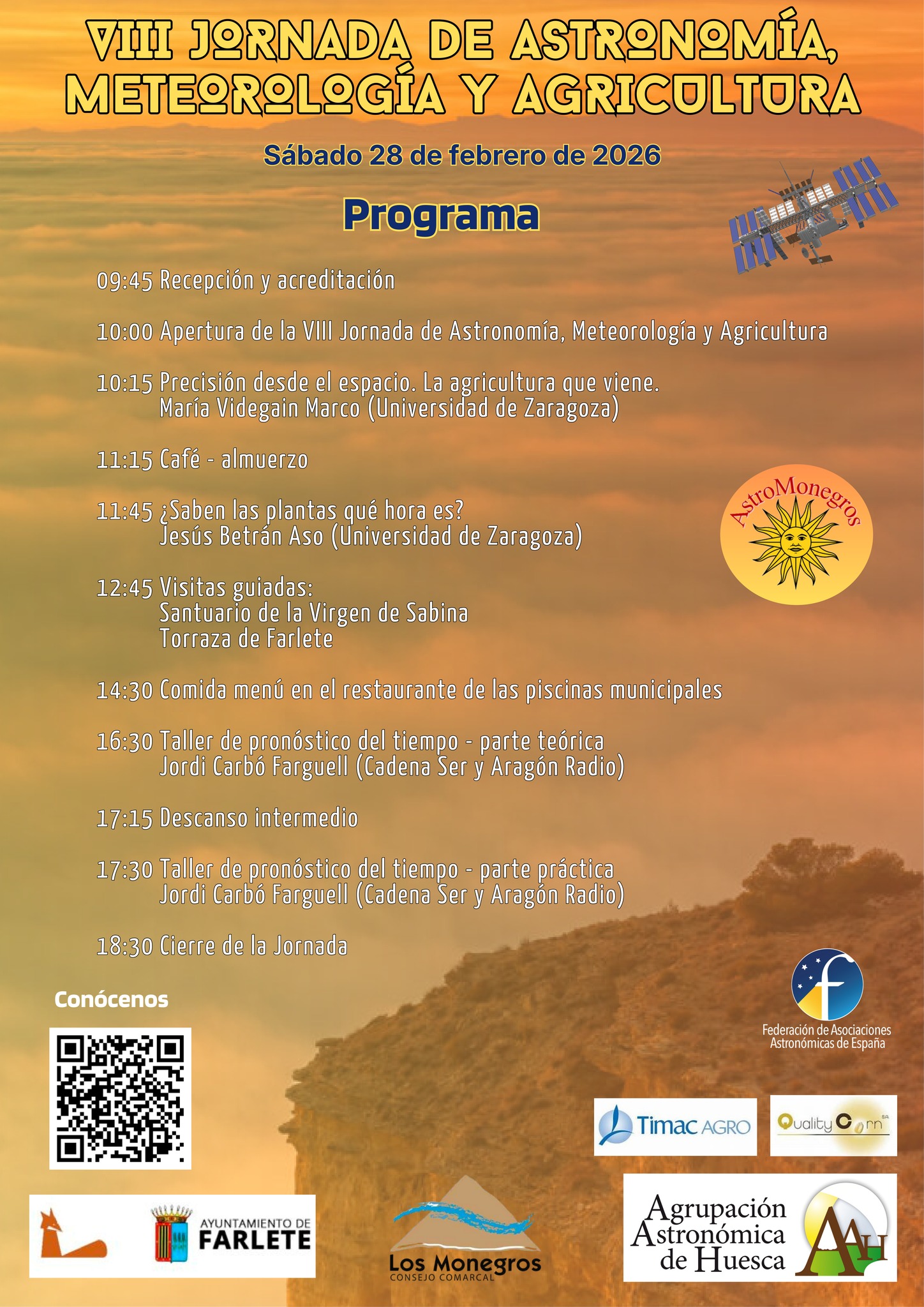 VIII Jornada de Astronomía, Meteorología y Agricultura